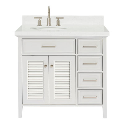 Ariel Kensington Left Offset Rectangle Single Sink Vanity