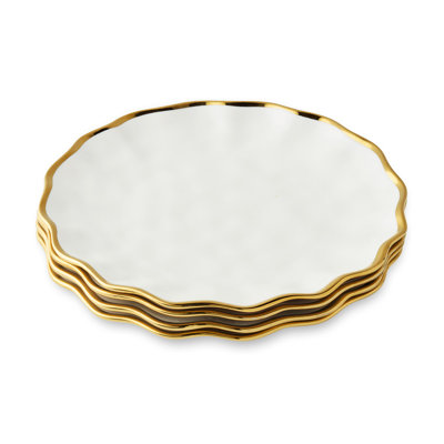 Ensemble de 4 assiettes 11 "Regency Gold