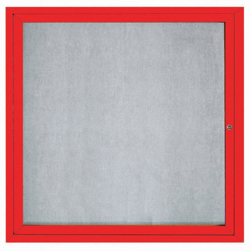 Tableau d'affichage mural extérieur pour l'extérieur, Rouge, Un, H 36 po x l 36 po