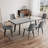 Iras 6 - Person Extendable Dining Set, 61.4'' Dining Table Sets-1450584910