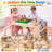 3-in-1 Kids Wooden Activity Table with LED Light Panel, Reversible Building Block Top and Book Storage