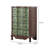 Rustic Painted Wooden Unique Accent Chest