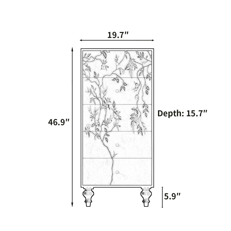 Armoire de décoration rétro à tiroirs multifonctions