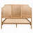 Modern Bed, Woven Cane Platform Bed