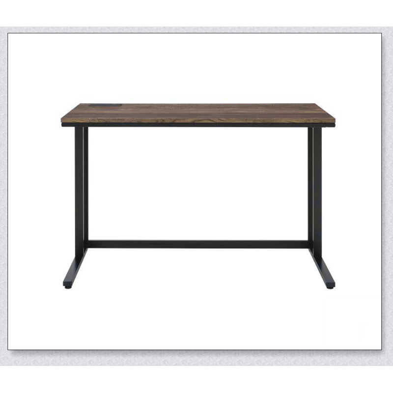 Modern USB Charging Desk – Tyrese Collection, KD Design, Rectangular Computer Table with Open Base