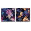 Nancy - Ensemble de 2 collages carrés botaniques abstraits-101843128-101843129