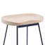 Wooden Seat Count Stools, Saddle Barstools with Metal Leg, Footrest, Backless Counter Height Bar Stools For Kitchen Island, Bar Counter-119008326-119008329