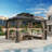 14 Ft. W x 12 Ft. D Hardtop Gazebo, Double layered Roof Gazebo