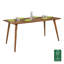 Uecker Sheesham Rectangular Wood Top Dining Table with Wood Base-26344142