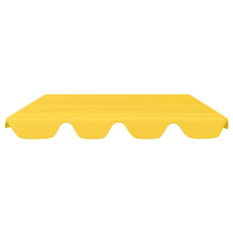 Replacement Canopy for Garden Swing, Yellow, 18cm H x 122,5/145 cm W x 188cm D