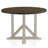 Crystell Round Solid Wood Base Dining Table