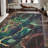 Chic Non-Woven Soft Type Printed Rug Featuring Intricate Geometric Design in Soft Earth Tones for Added Visual Interest and Cozy Textural Layer in Your Room Decor-125544578