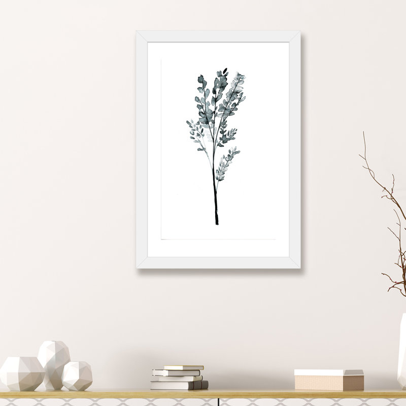 « herb » par albina bratcheva print, H 32 po x l 24 po x P 1 po, Papier avec cadre blanc