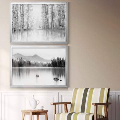 «Aspen Reflection», reproduction de photo sur toile encadrée