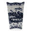 Poubelle en porcelaine bleue / blanche