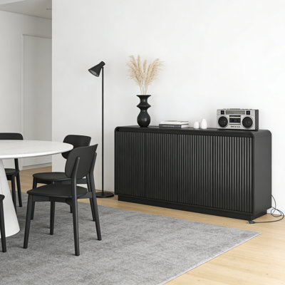 Buffet cannelé avec prise de courant Kitchen Dning Room