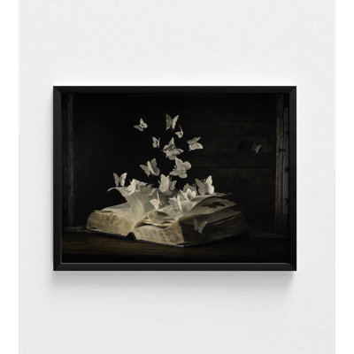 Butterflies Rising Wall Art, Surreal Book Photography