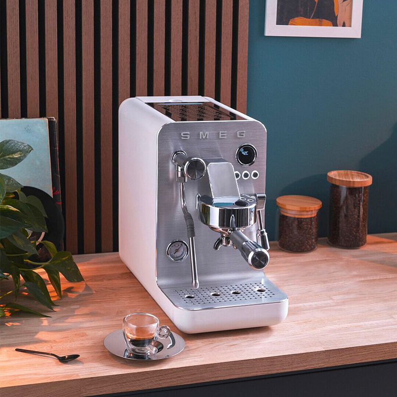 Espresso Manual Coffee Machine, White