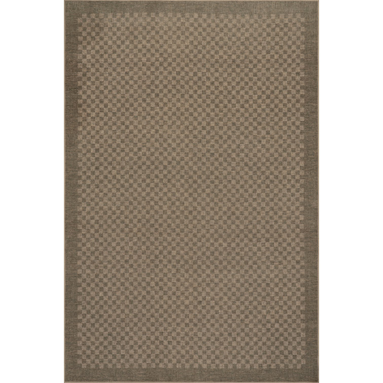 Nate Berkus Watts Modern Checkered Washable Area Rug