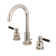 Kingston Brass Kaiser Two-Handle 3-Hole Deck Mount Widespread Bathroom Faucet with Brass Pop-Up Drain