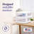  Plastic 2 Drawer Medium Storage Cart, White Frame with Clear Drawer, 2 Pack-1925515484