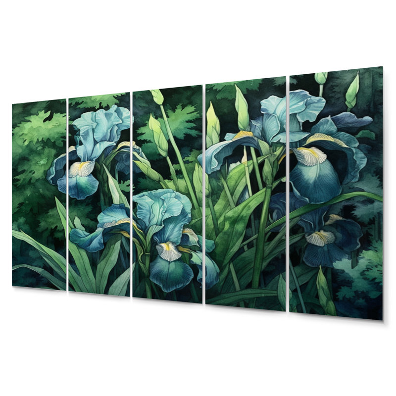 Traditional Plants & Flowers Wall Decor on Metal