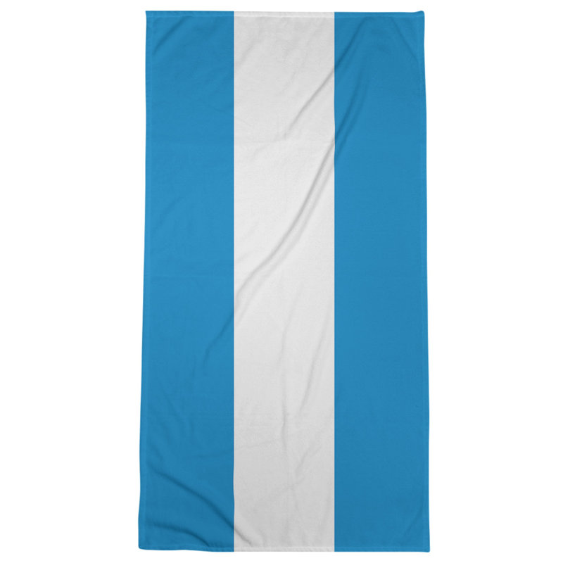 Microfiber Bath Towel, Carolina Football Stripes Blue/White