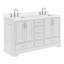 Meuble-lavabo double avec plateau Abshire 61-93359266