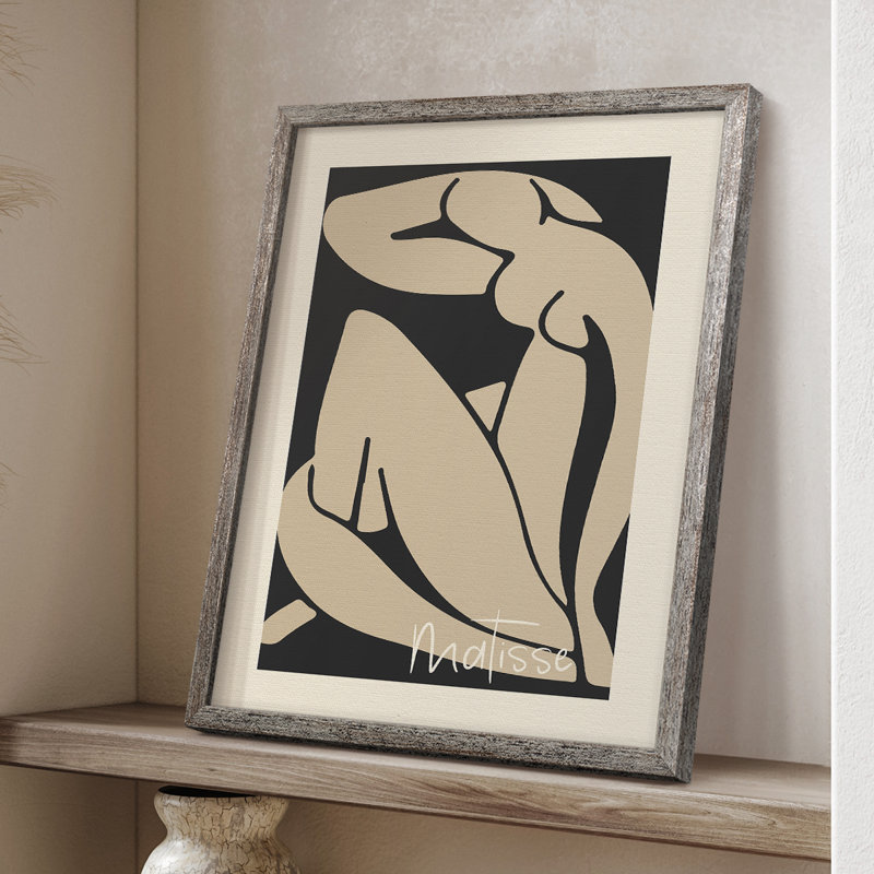 Matisse CECVI, reproduction d'art encadrée - bois massif, H 11 po x l 9 po
