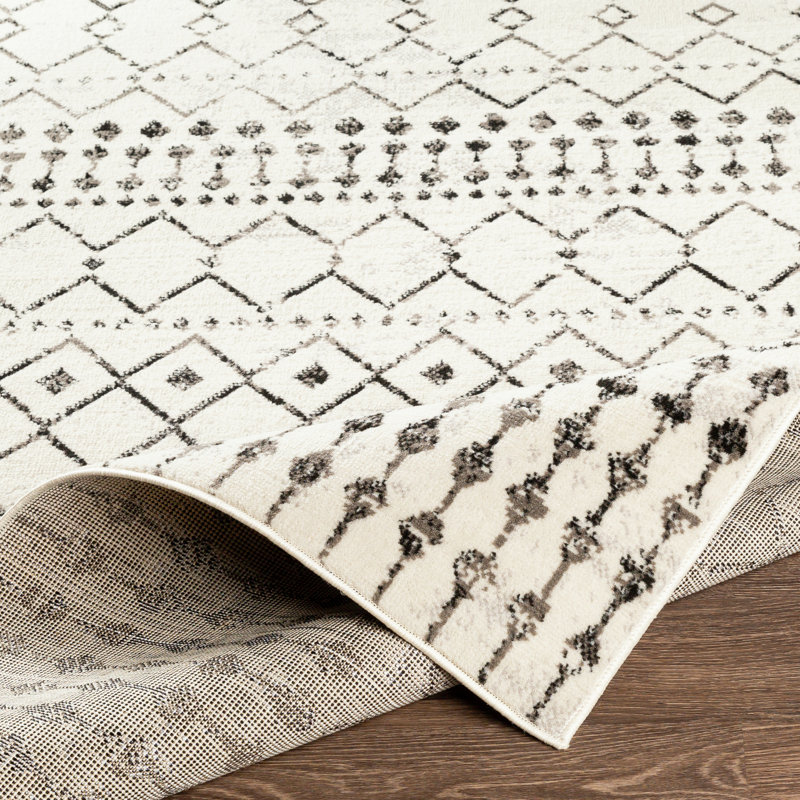 Malena Black/Off-White Rug, Runner 80 x 220 cm