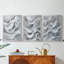 ABSTRACT Series CDLV - Toile tendue avec châssis sur mesure - 3 pièces-387274711-387274715