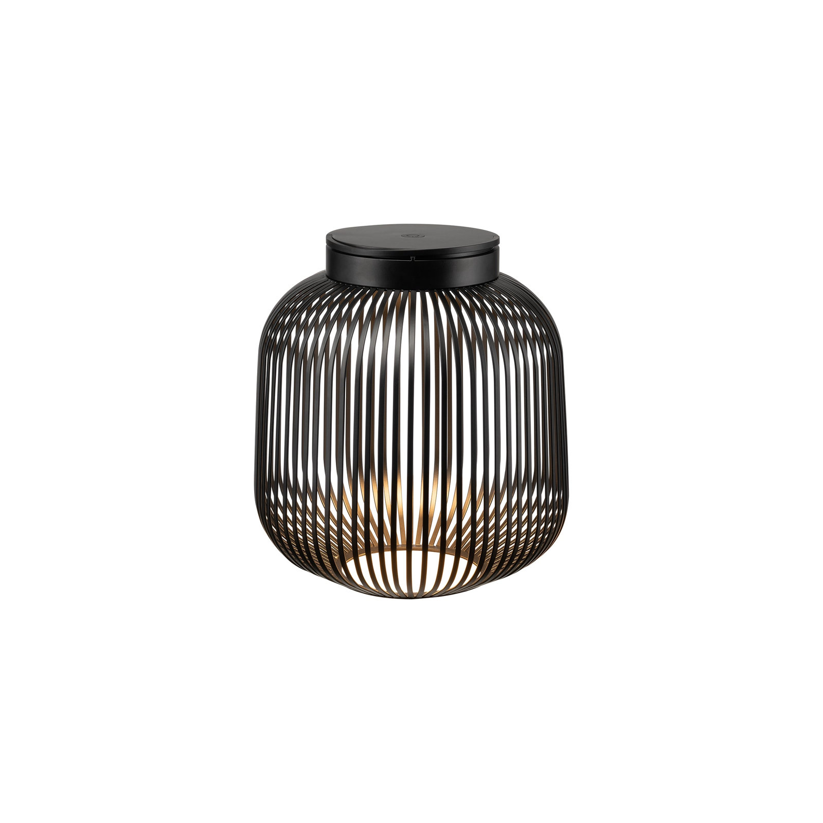 Lito Rechargeable LED Lantern, 11.81" H x 10.63" W x 10.63" D, Black