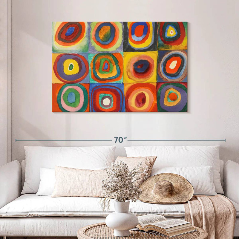 Avery Color Study Squares Concentric Circles, 30" H x 45" W