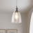 Silver Base Bubble Glass 1-Light Pendant