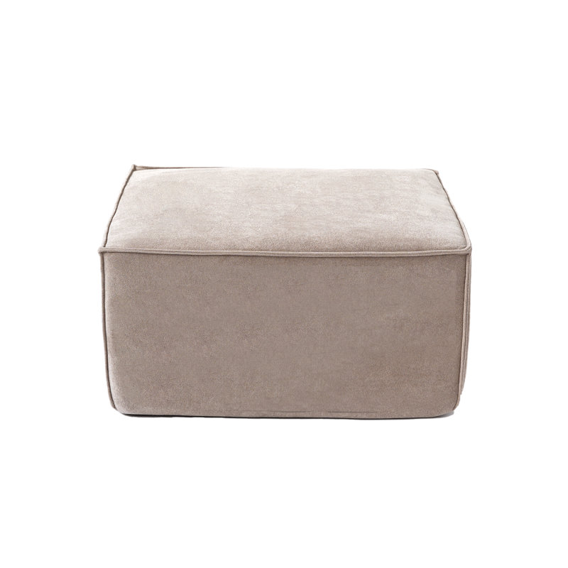 Upholstered Sectional Sofa Ottoman, Brown