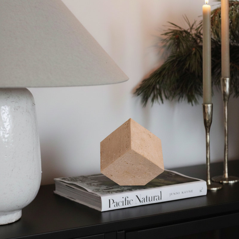 Block Travertine Abstract Figurines & Sculptures, Travertine