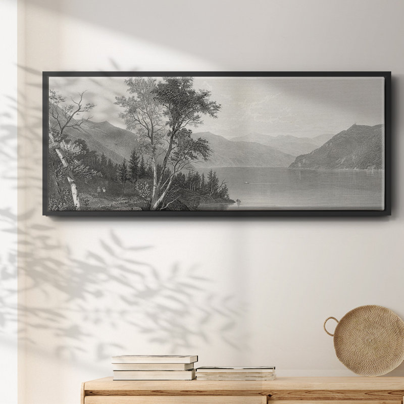 Lake George - toile encadrée, H 20 po x l 50 po