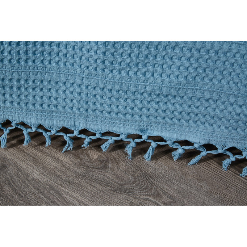 Couvre-lit / couvre-lit 100% coton Damaris, Bleu