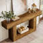 Console 63 po en bois pour le vestibule, table étroite derrière le canapé pour le salon, le couloir-649975209