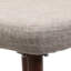 Chaise de salle à manger élégante recouverte de tissu de blé avec pieds en fer, 19,34 po Profondeur x 24,13 po de largeur, 34,02 po de hauteur, 12,48 lb de couleur populaire et 19,34 po