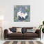 White Egrets Floral Circle by Marja Van Den - Wrapped Canvas Print-467412064