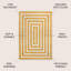Tapis jaune / ivoire Isibeal-680798512