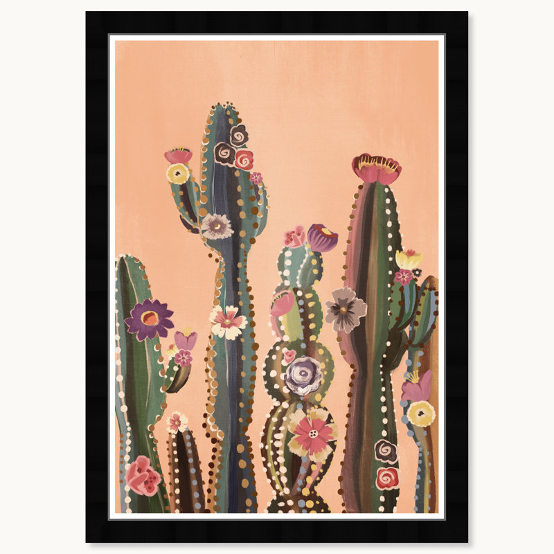 Flore cactus, Cadre noir