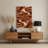 Abstract Landscape 16 Brown Metal Wall Art-1822618754