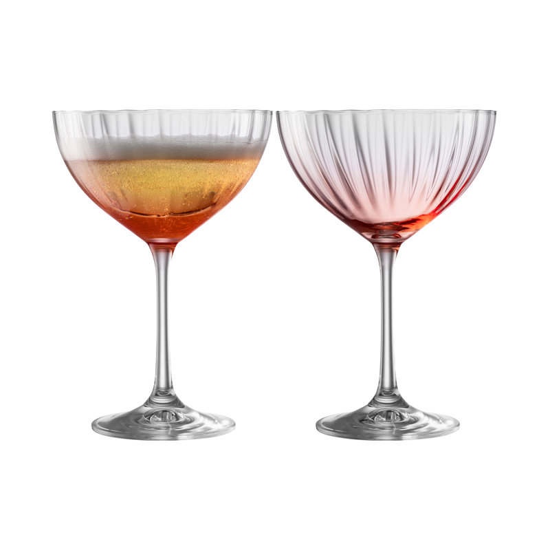 Eufaula 11.8oz. Martini Glass Set, Blush