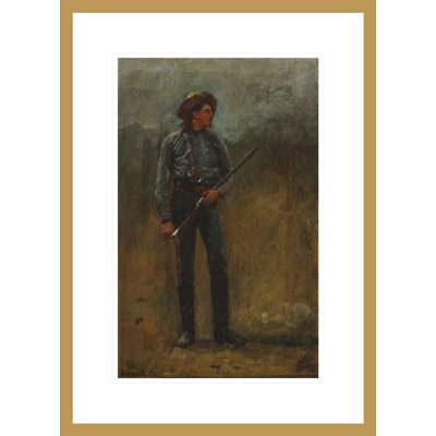 «Adirondack Guide» par Winslow Homer - impression giclée encadrée
