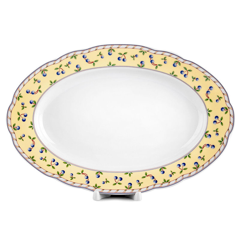 Plateau ovale en porcelaine Henrietta Carlsbad