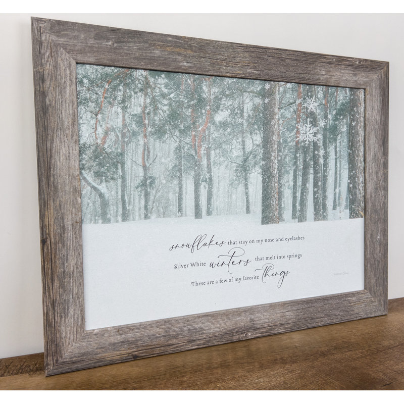 «My Favorite Things», impression encadrée