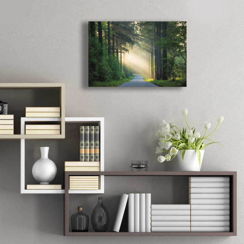 «The Road» par Martin Podt, art mural en verre acrylique, H 16 po x l 24 po x P 0,2 po