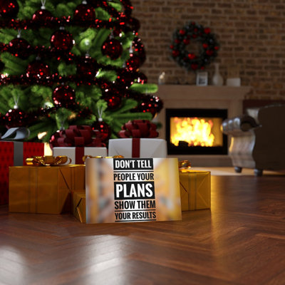Don't Tell People Your Plans - Wrapped Canvas Print